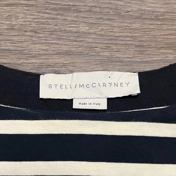 Stella McCartney Striped Long Sleeved T-Shirt Red Black Made in Italy Size 42 - Picture 5 of 13